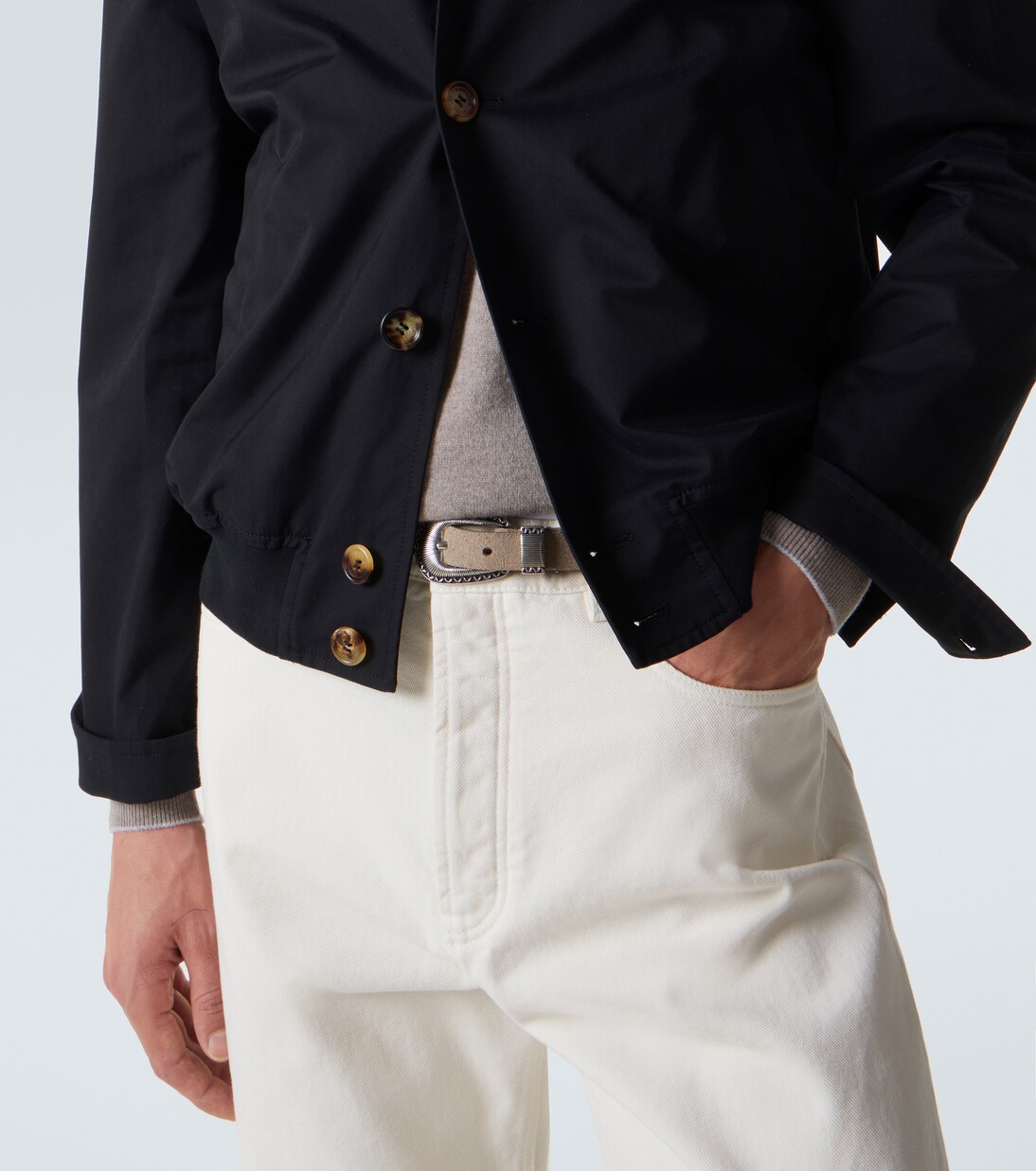 Veste blouson en coton mélangé | Brunello Cucinelli