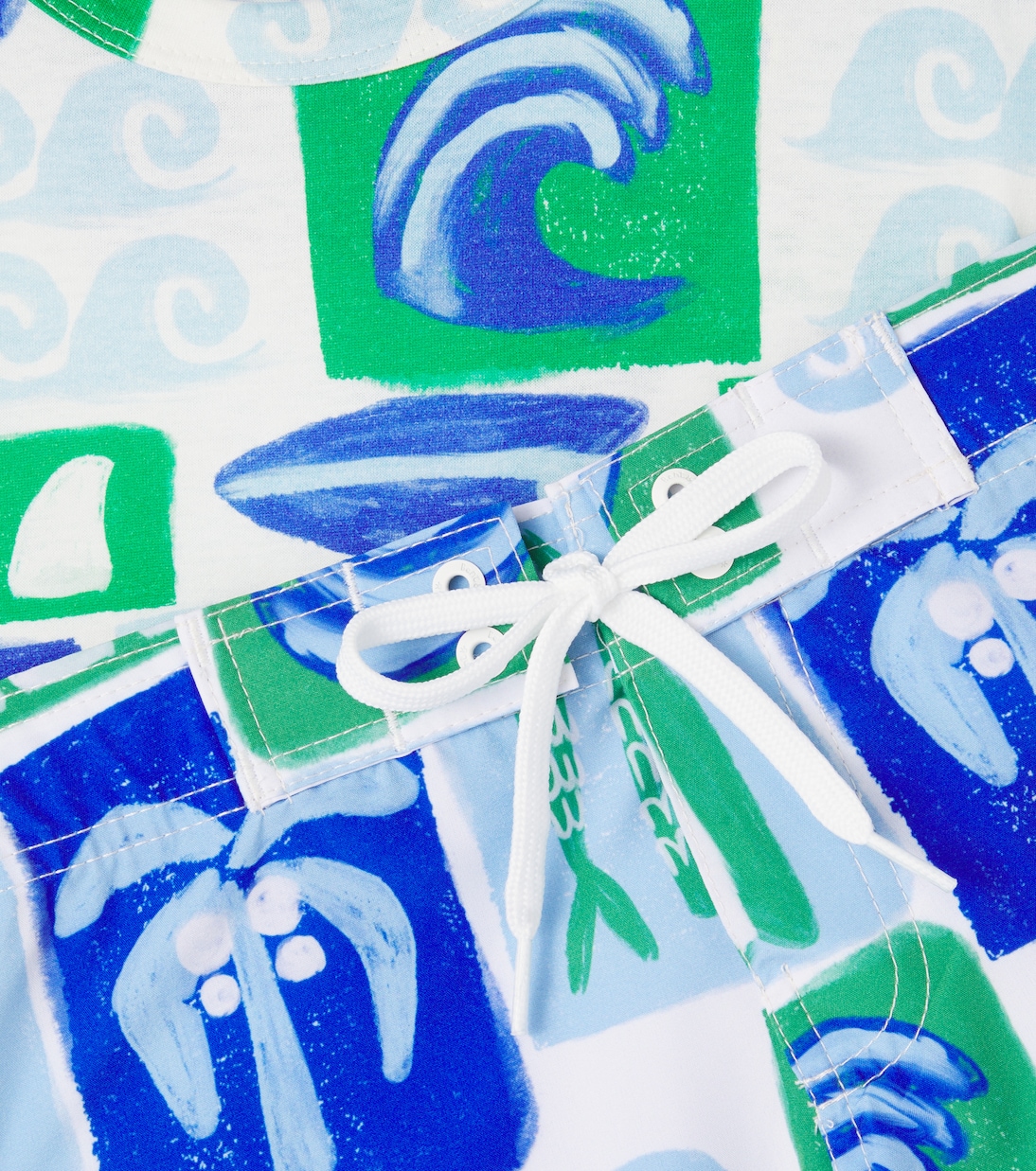 Bedrucktes Set aus T-Shirt und Shorts | Fábula