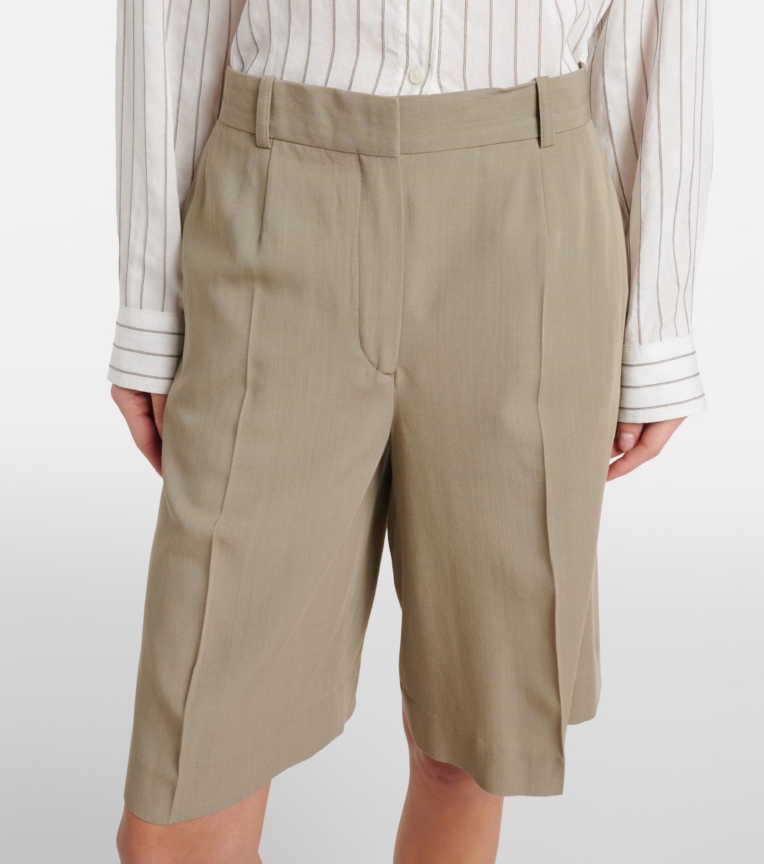 High-rise Bermuda shorts | Toteme