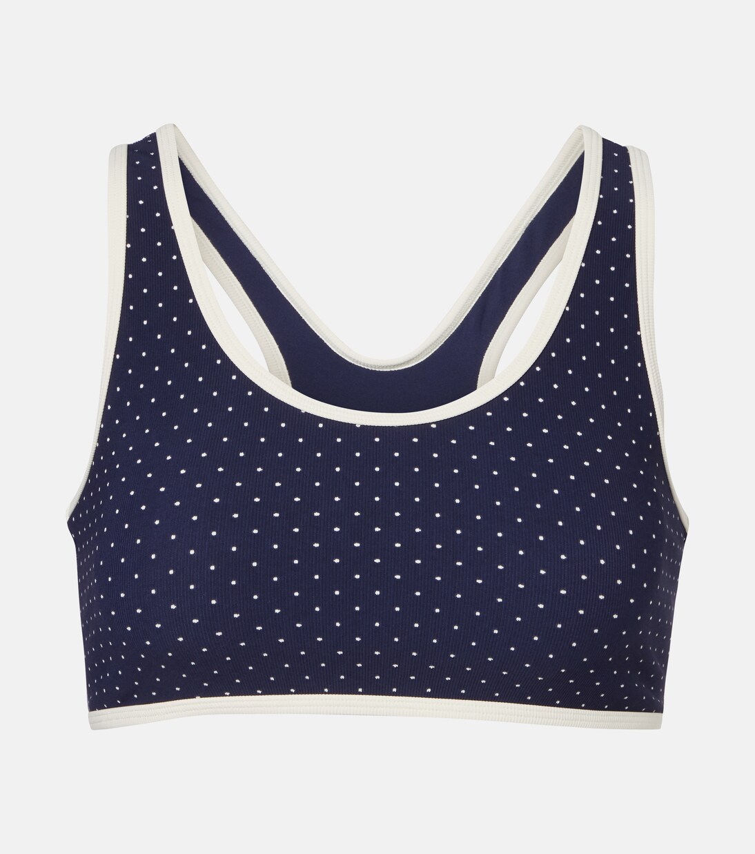 Spellbound Jade polka-dot sports bra | The Upside