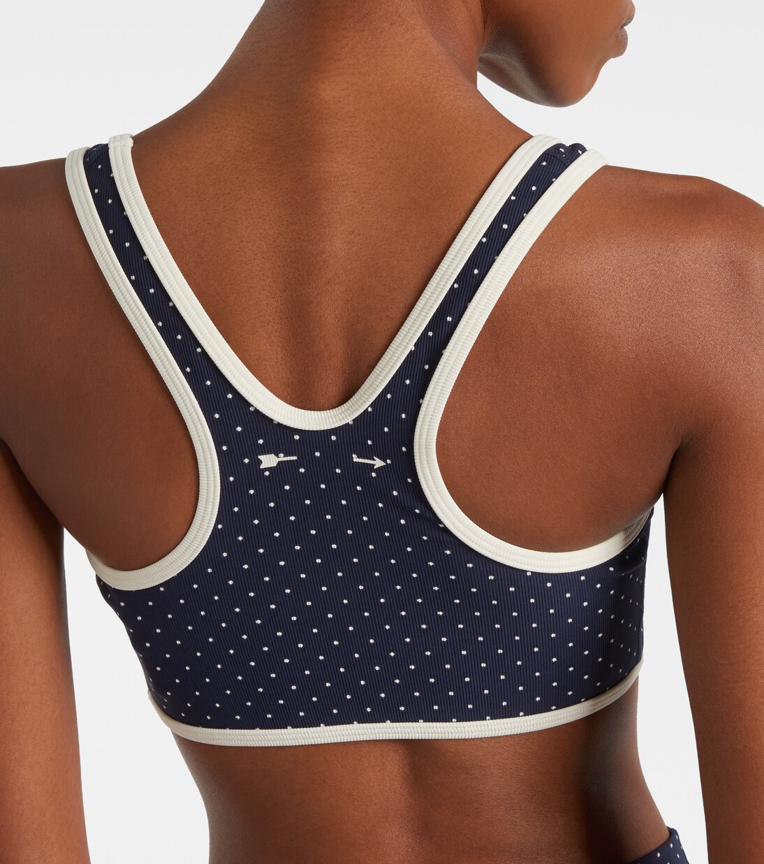 Spellbound Jade polka-dot sports bra | The Upside