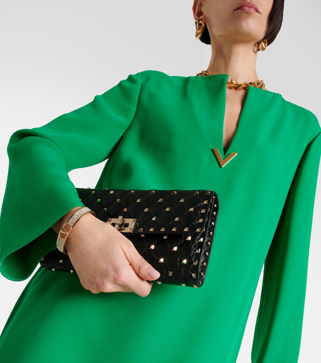 Borsa a spalla Rockstud Spike in pelle | Valentino Garavani