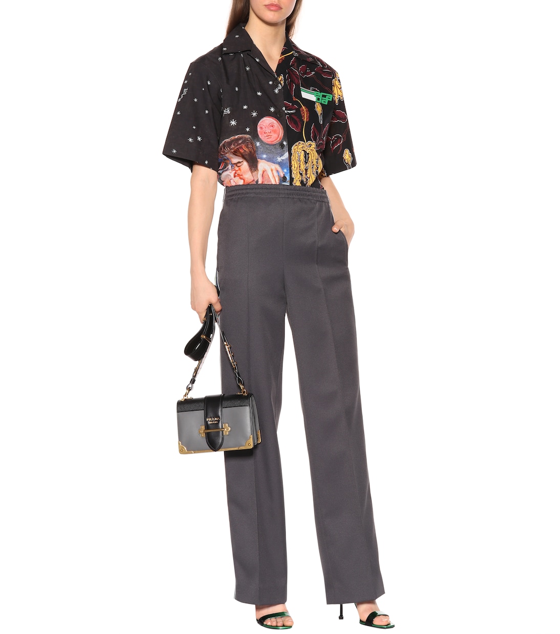 Gerade Hose aus Jersey | Prada