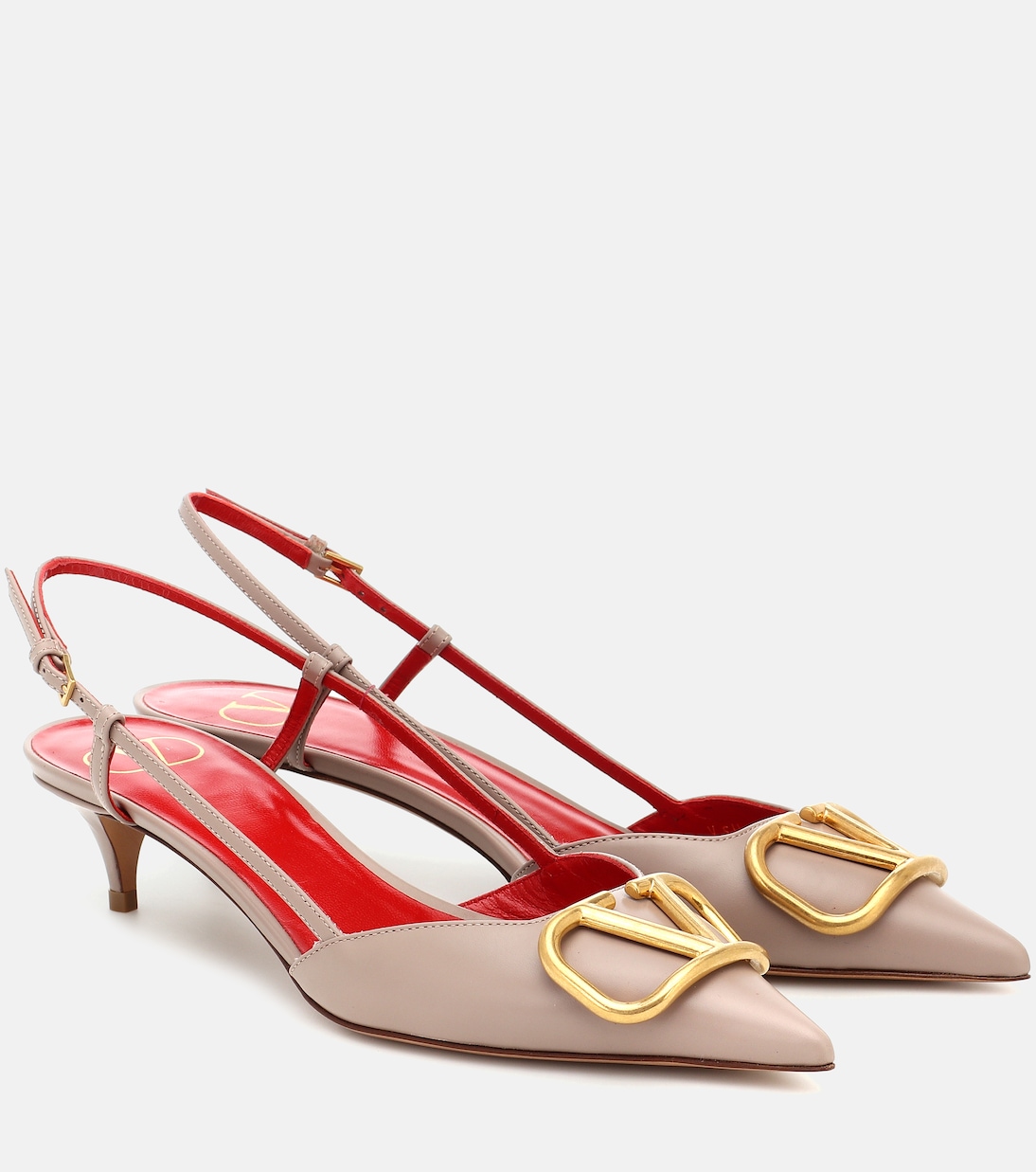 Slingback-Pumps VLogo Signature 50 aus Leder | Valentino Garavani