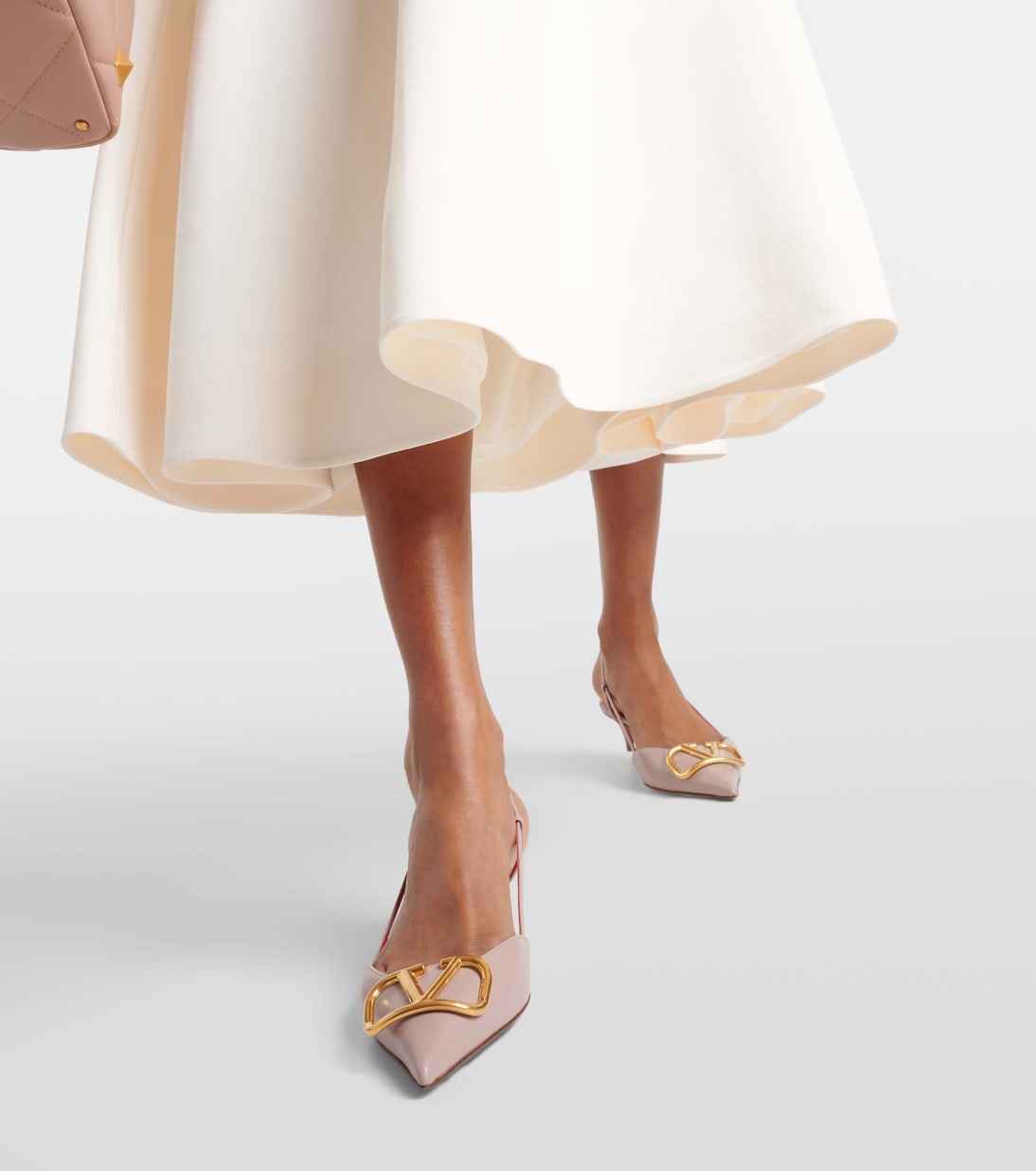 Slingback-Pumps VLogo Signature 50 aus Leder | Valentino Garavani