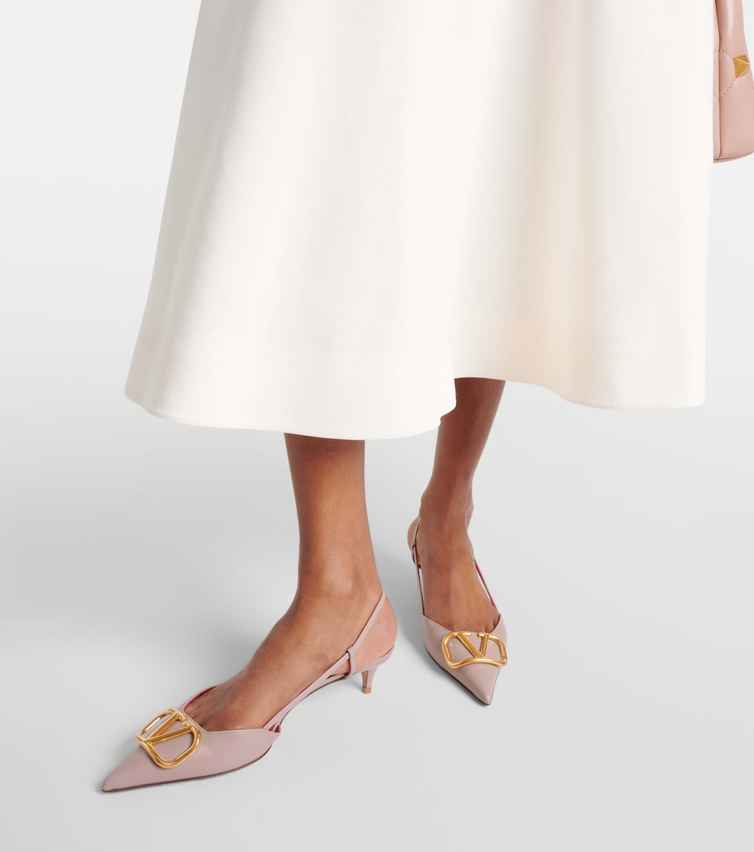 Slingback-Pumps VLogo Signature 50 aus Leder | Valentino Garavani