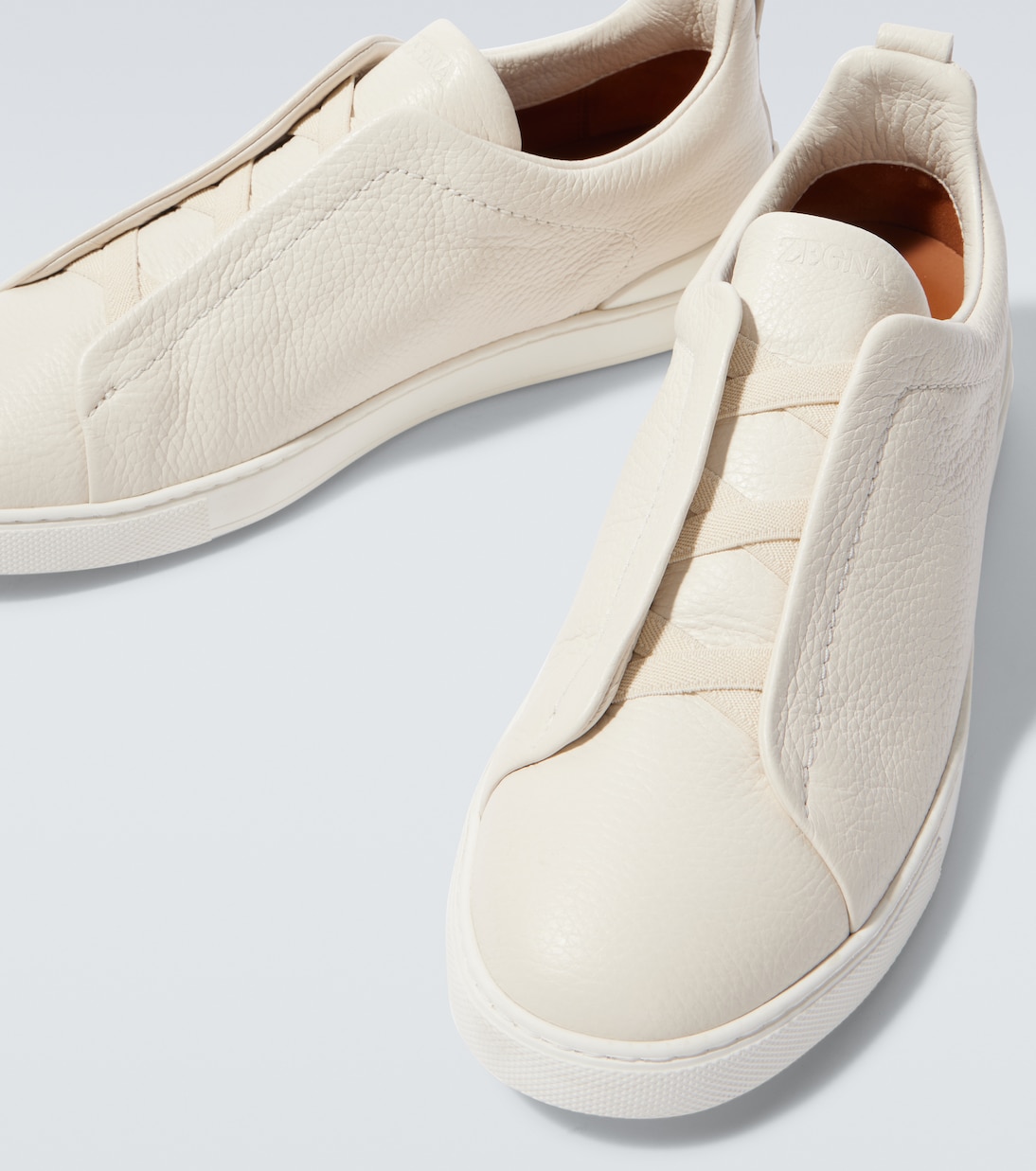 Triple Stitch leather sneakers | Zegna