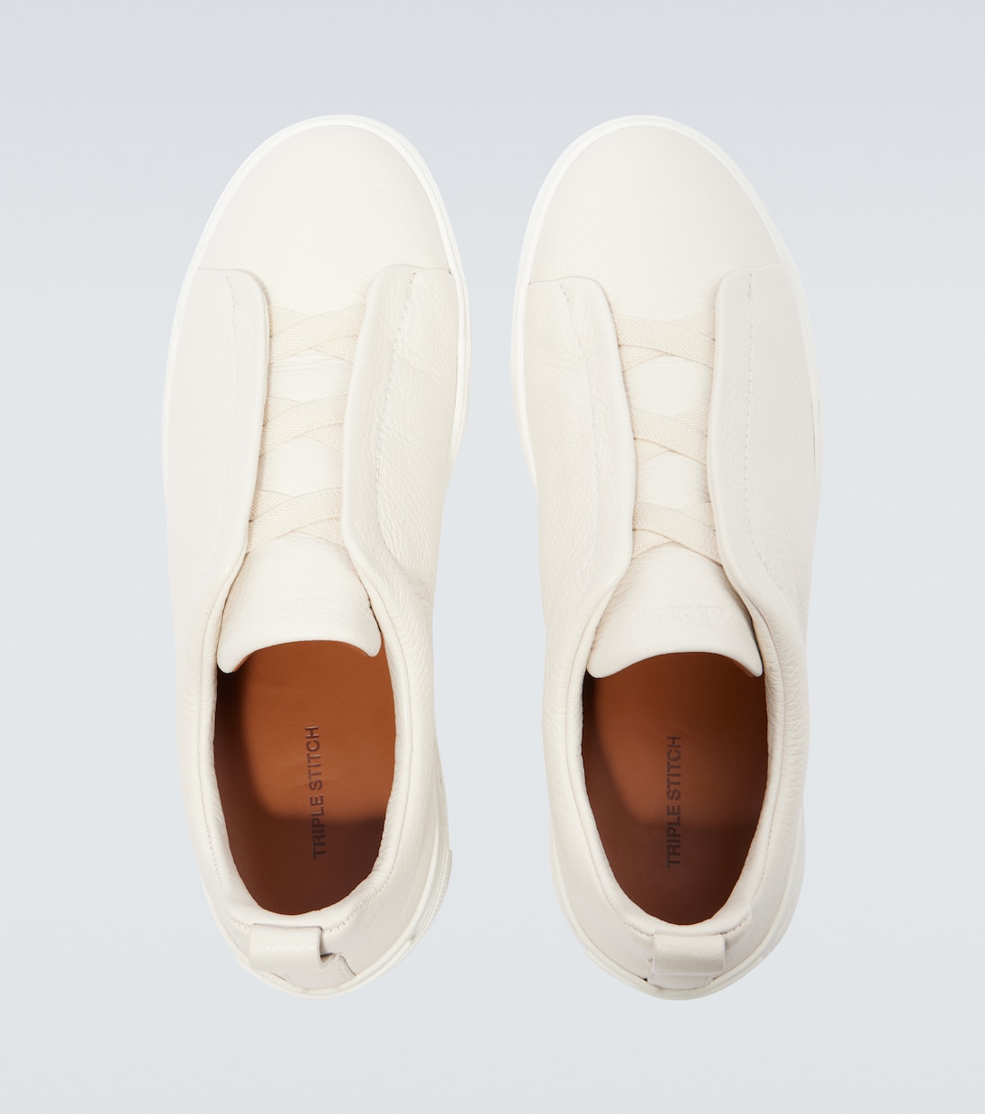 Triple Stitch leather sneakers | Zegna