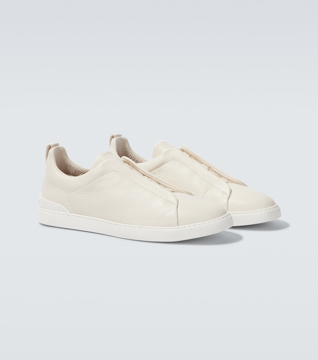 Triple Stitch leather sneakers | Zegna