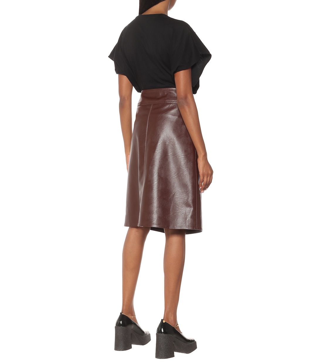 Jupe portefeuille midi à taille haute | Stella McCartney