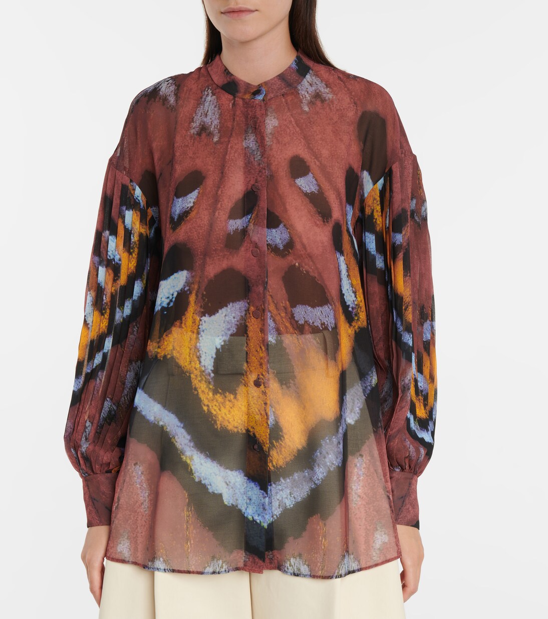 Patsy printed georgette blouse | Altuzarra