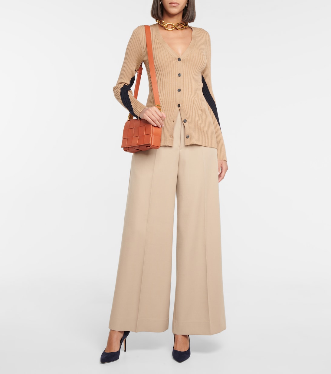 Ribbed-knit cardigan | Victoria Beckham