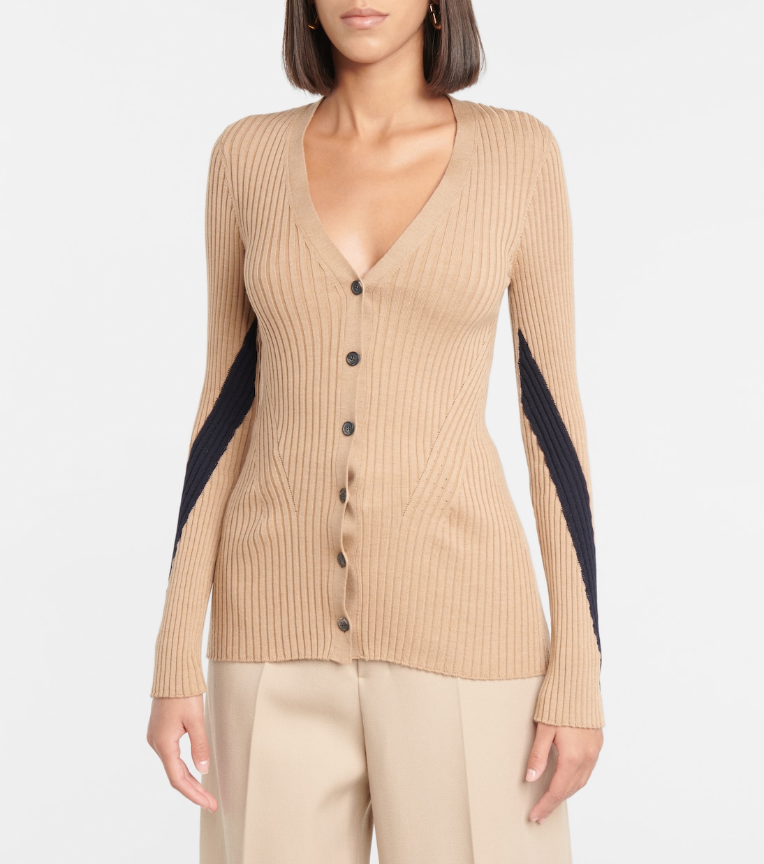 Ribbed-knit cardigan | Victoria Beckham