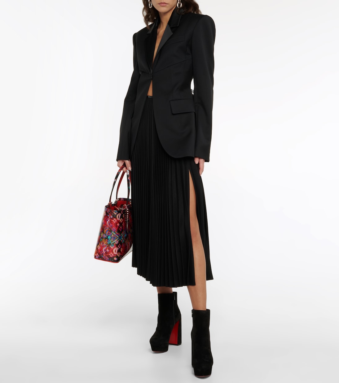 Bottines Movida 130 à plateau en daim | Christian Louboutin