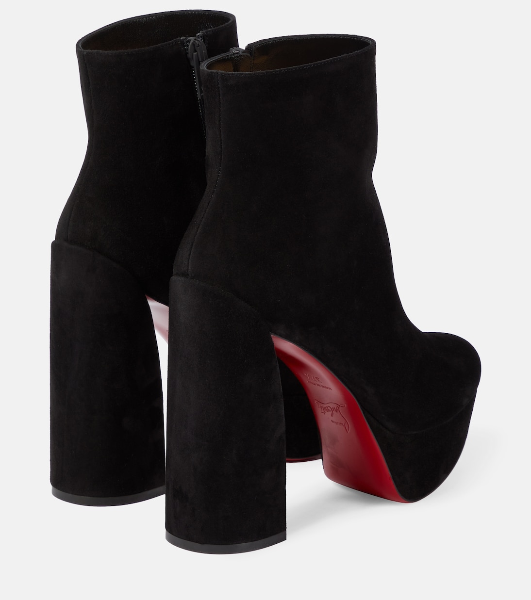 Bottines Movida 130 à plateau en daim | Christian Louboutin