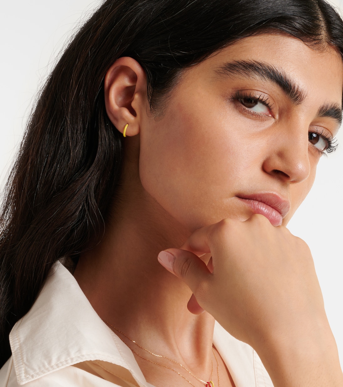 Boucle d'oreille unique en or 18 ct | Persée
