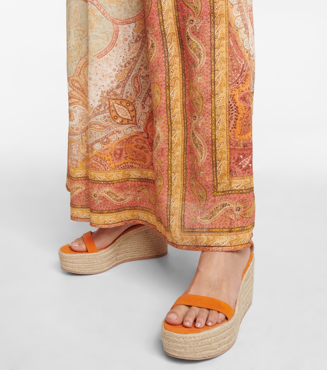 Sandali espadrillas Portofino in suede con zeppa | Gianvito Rossi