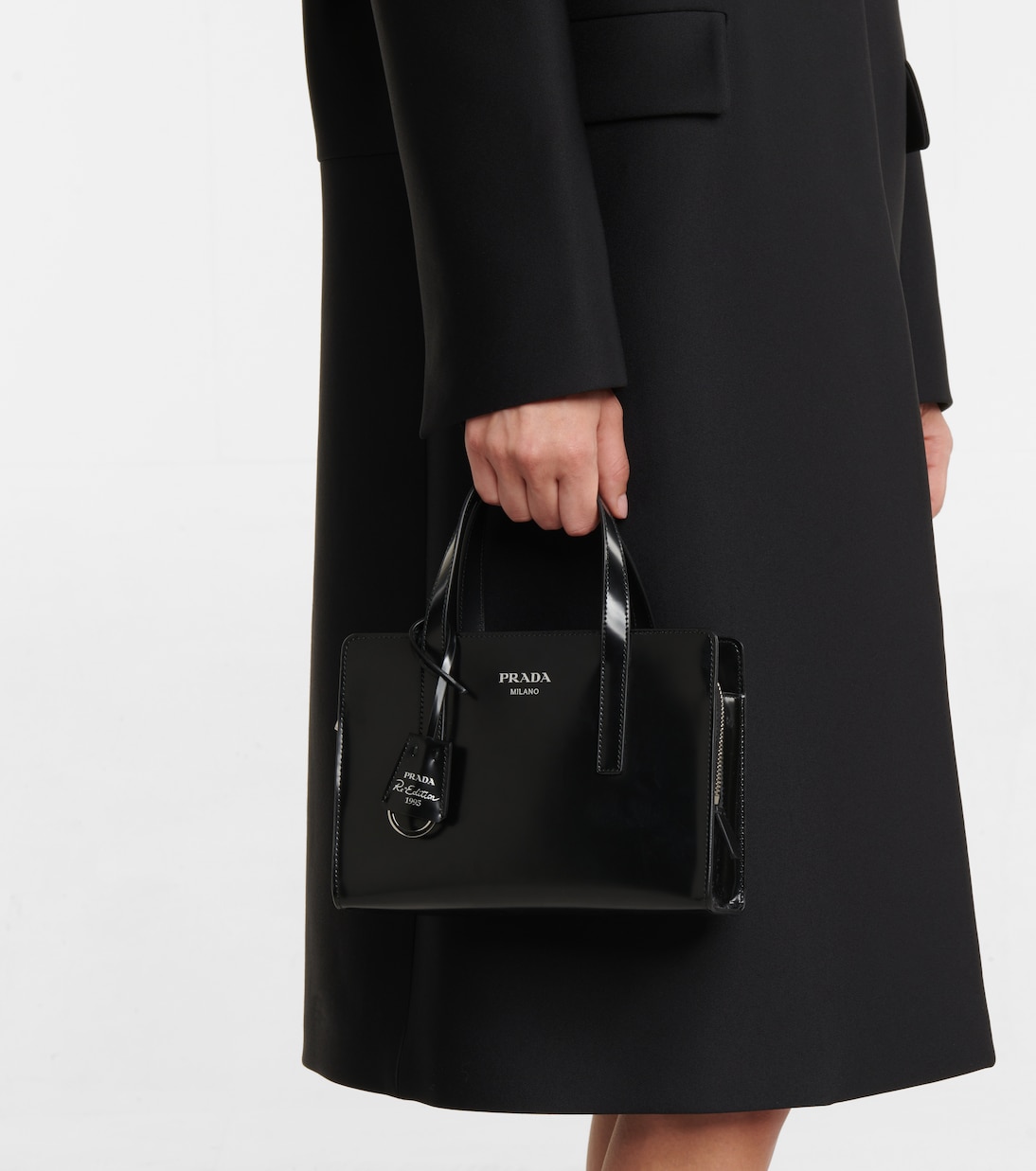 Borsa in vernice con logo | Prada