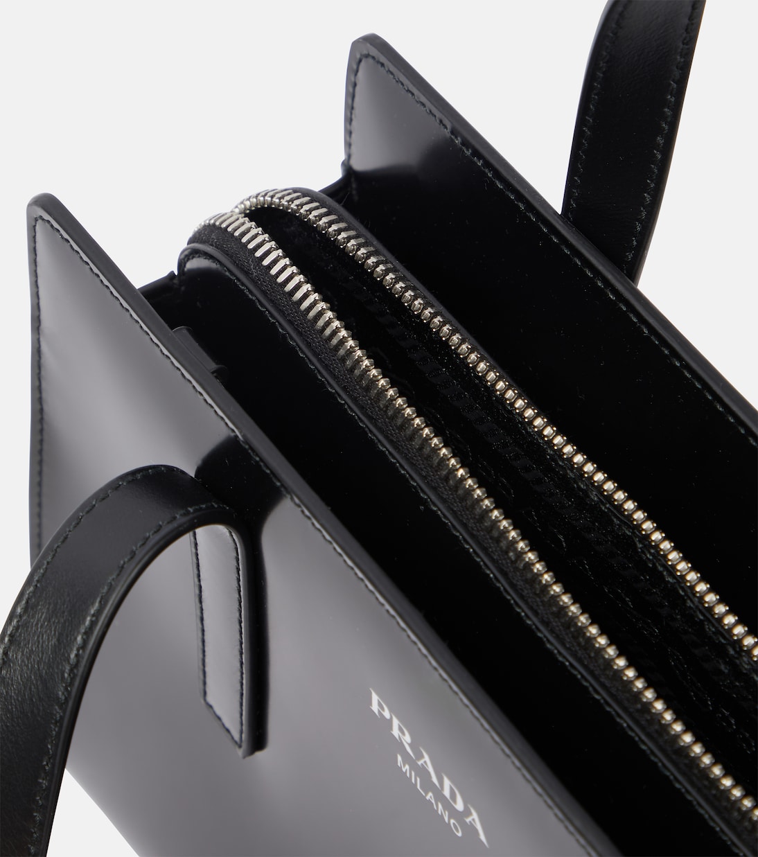Borsa in vernice con logo | Prada