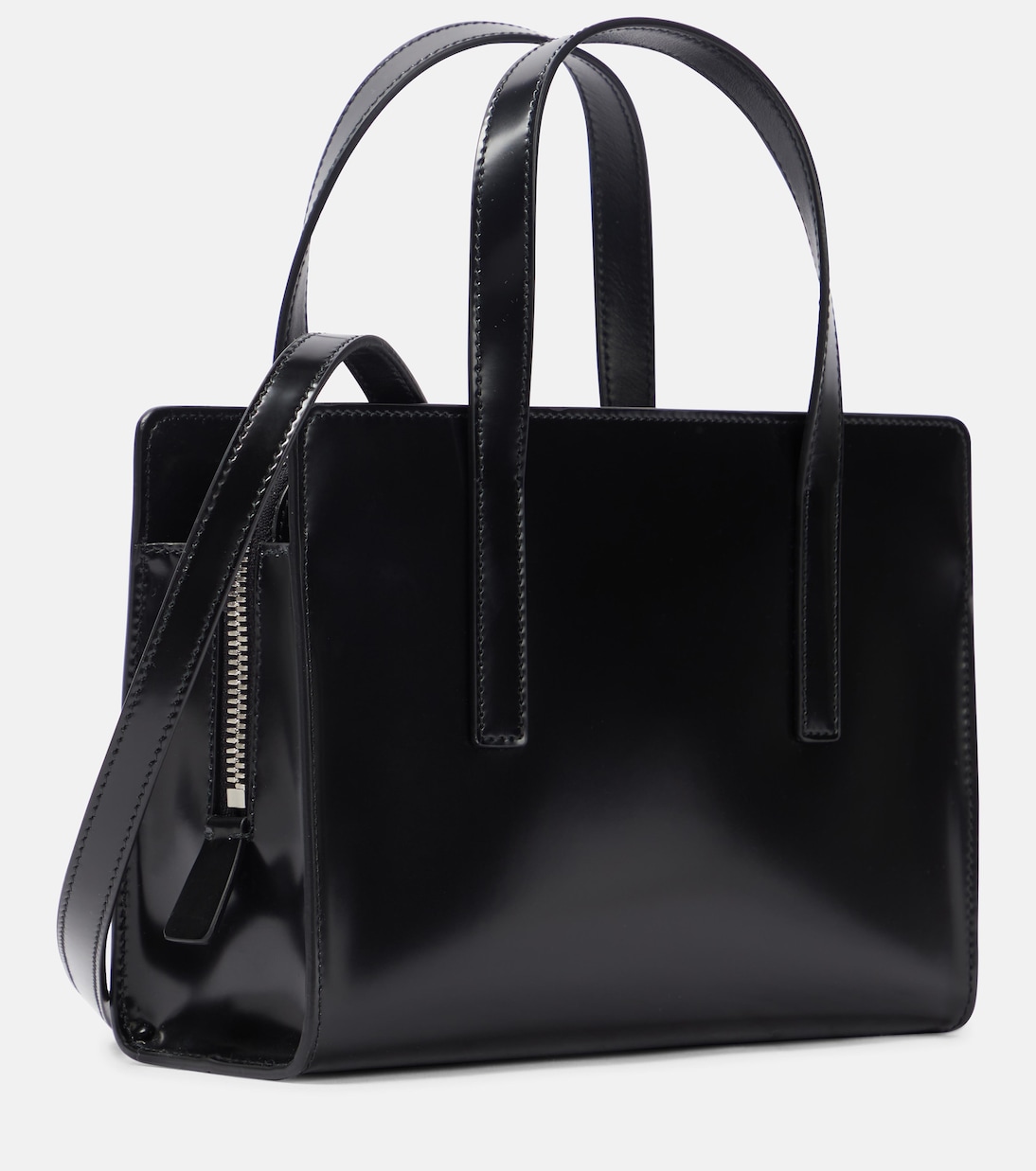Borsa in vernice con logo | Prada