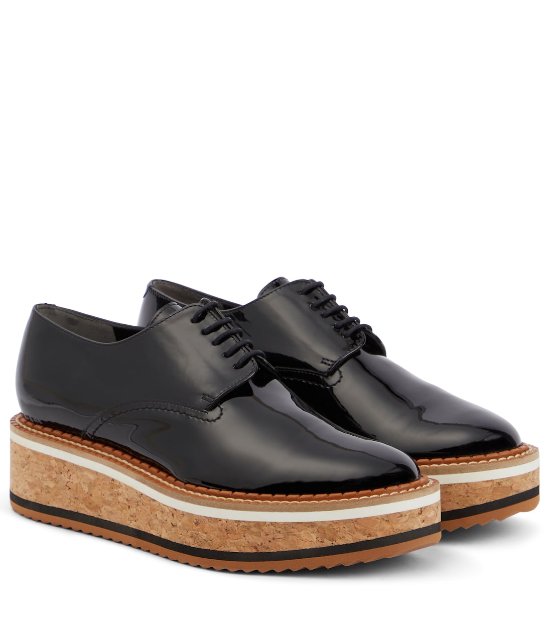 Plateau-Schnürschuhe Brook aus Lackleder | Clergerie