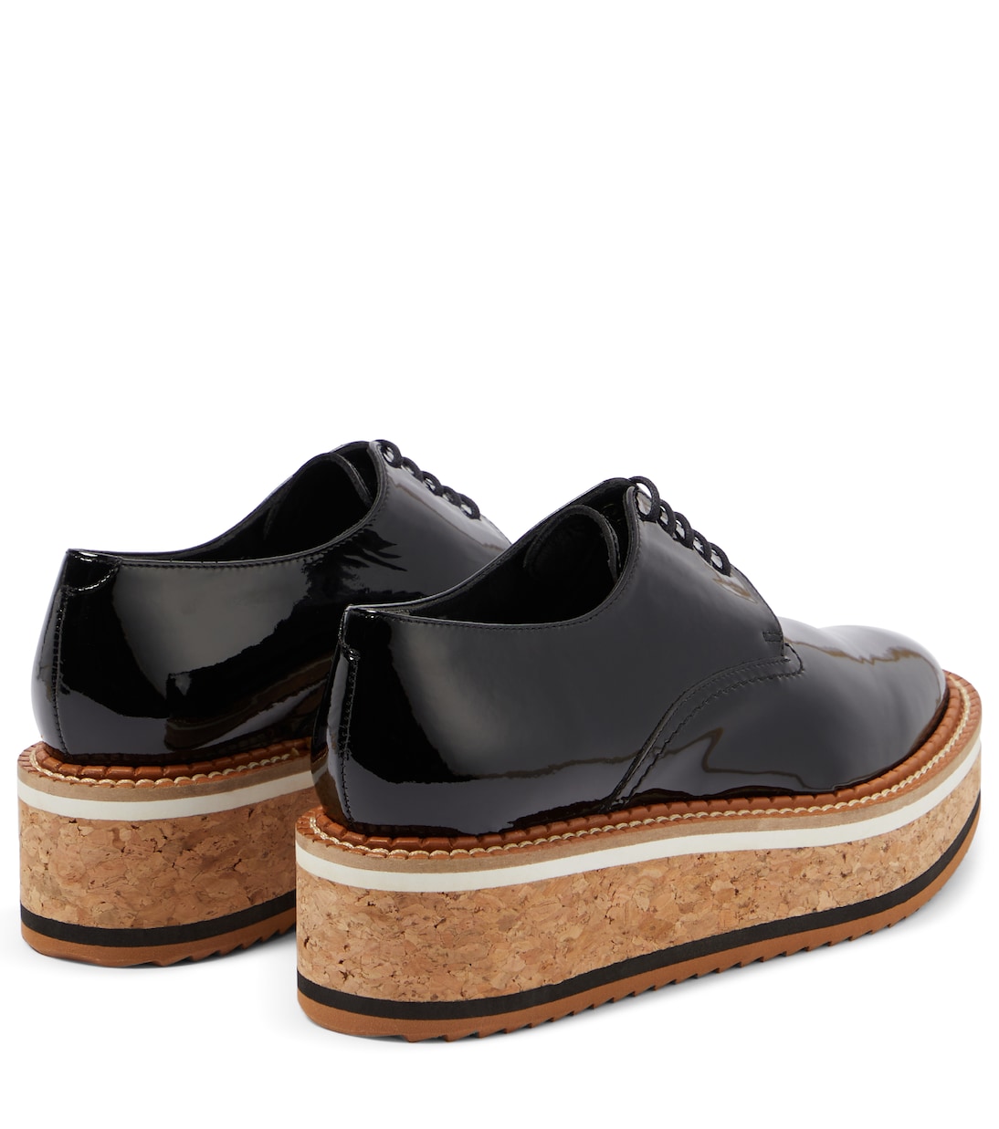 Plateau-Schnürschuhe Brook aus Lackleder | Clergerie