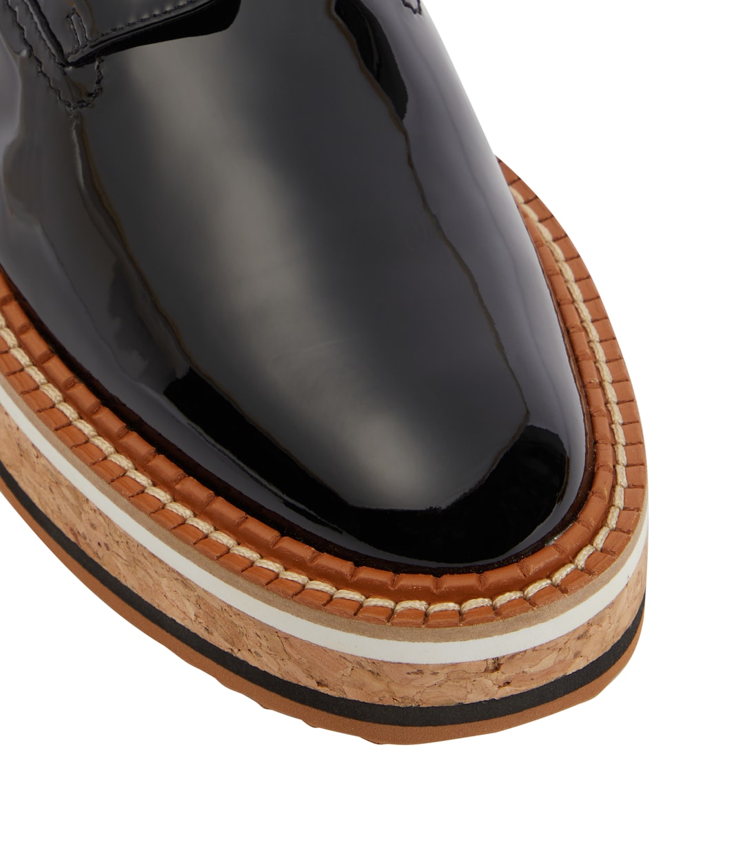 Plateau-Schnürschuhe Brook aus Lackleder | Clergerie