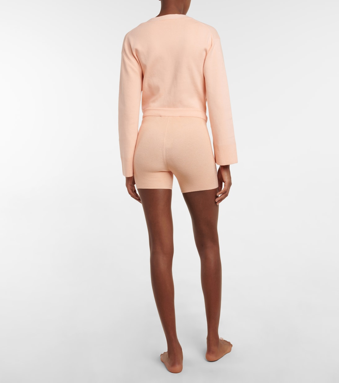 Arch ribbed-knit biker shorts | Live The Process