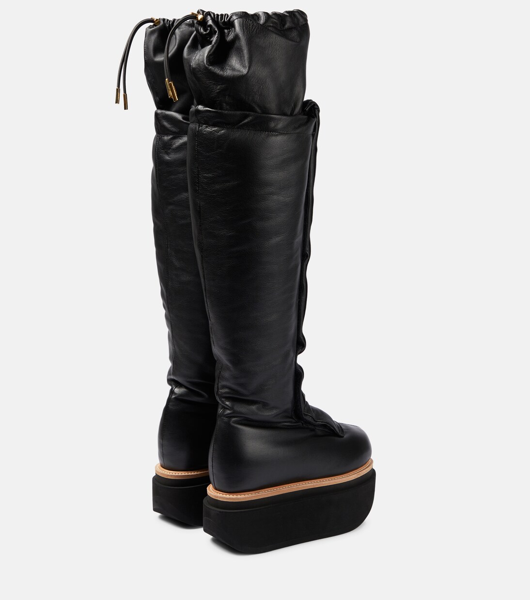 Botas mosqueteras de piel con plataforma | Sacai