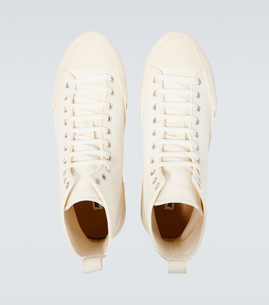 High-top canvas sneakers | Jil Sander