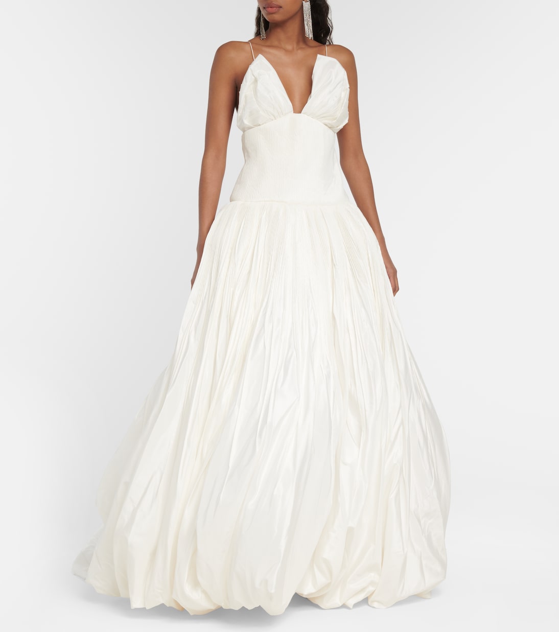 Robe de mariée longue Leith en soie | Danielle Frankel
