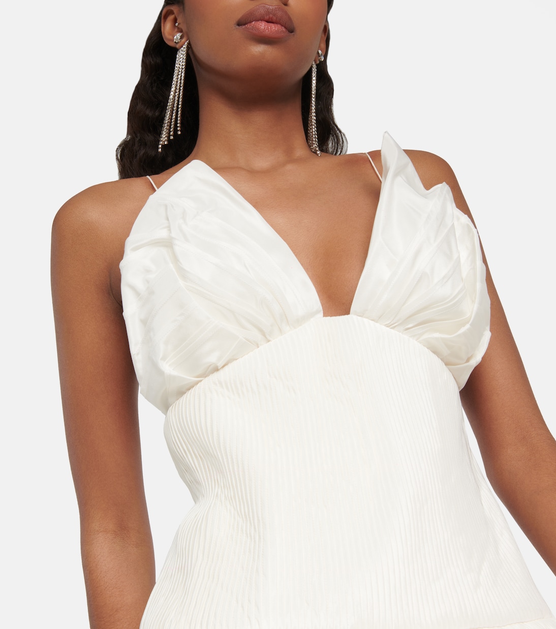 Robe de mariée longue Leith en soie | Danielle Frankel