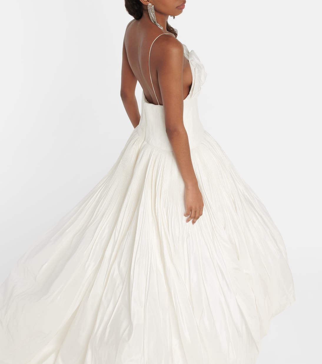 Robe de mariée longue Leith en soie | Danielle Frankel