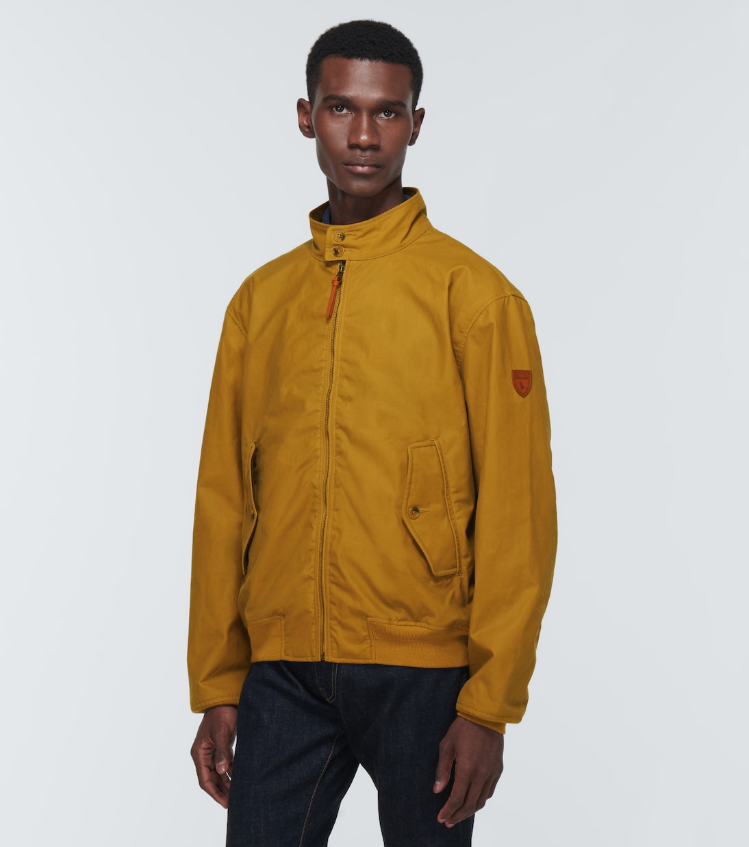 Cotton bomber jacket in beige Polo Ralph Lauren Mytheresa