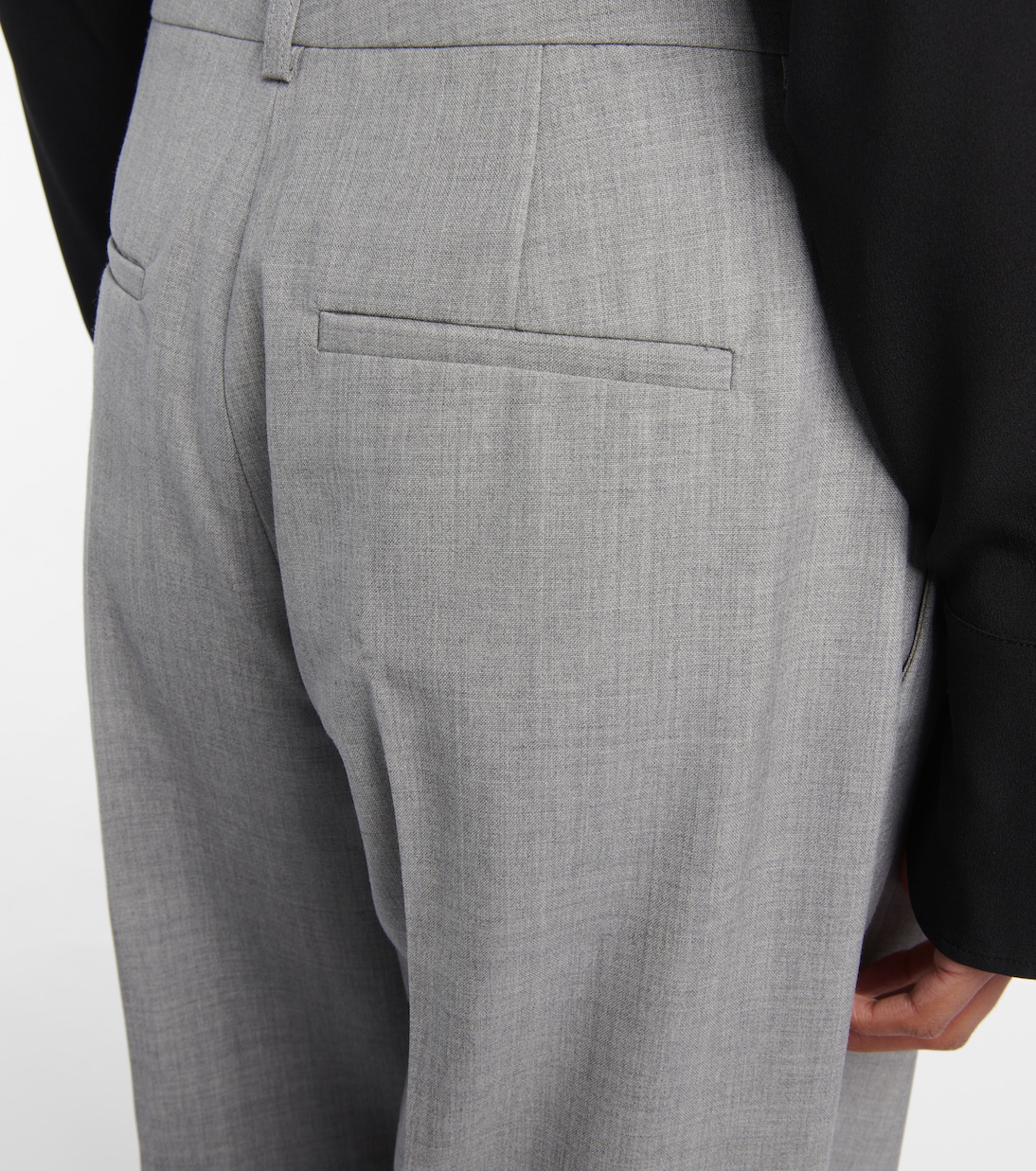 Pantalon ample en laine vierge | Victoria Beckham