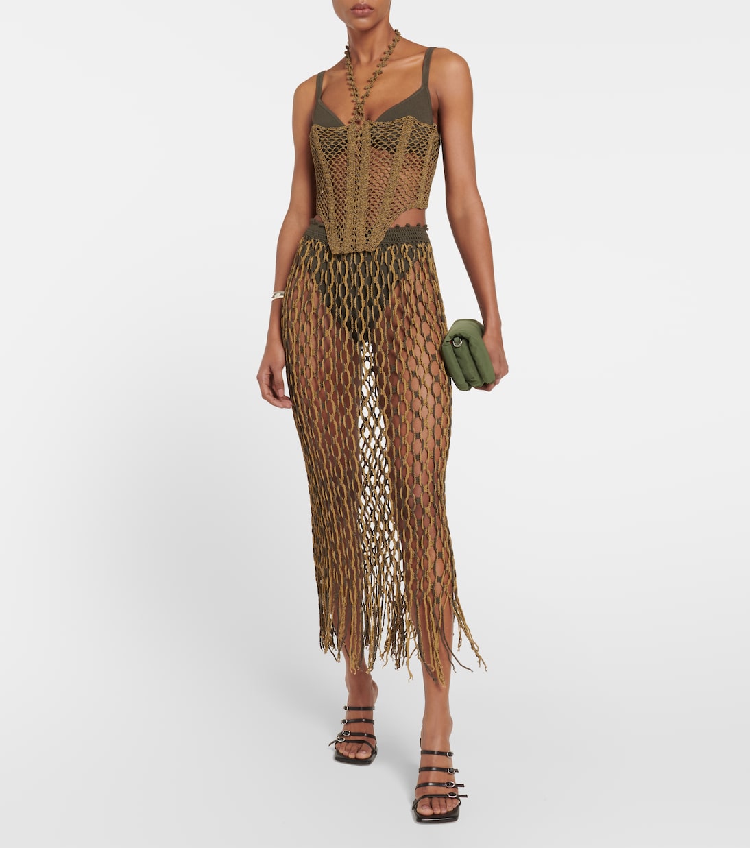 Jupe longue en crochet | Dion Lee