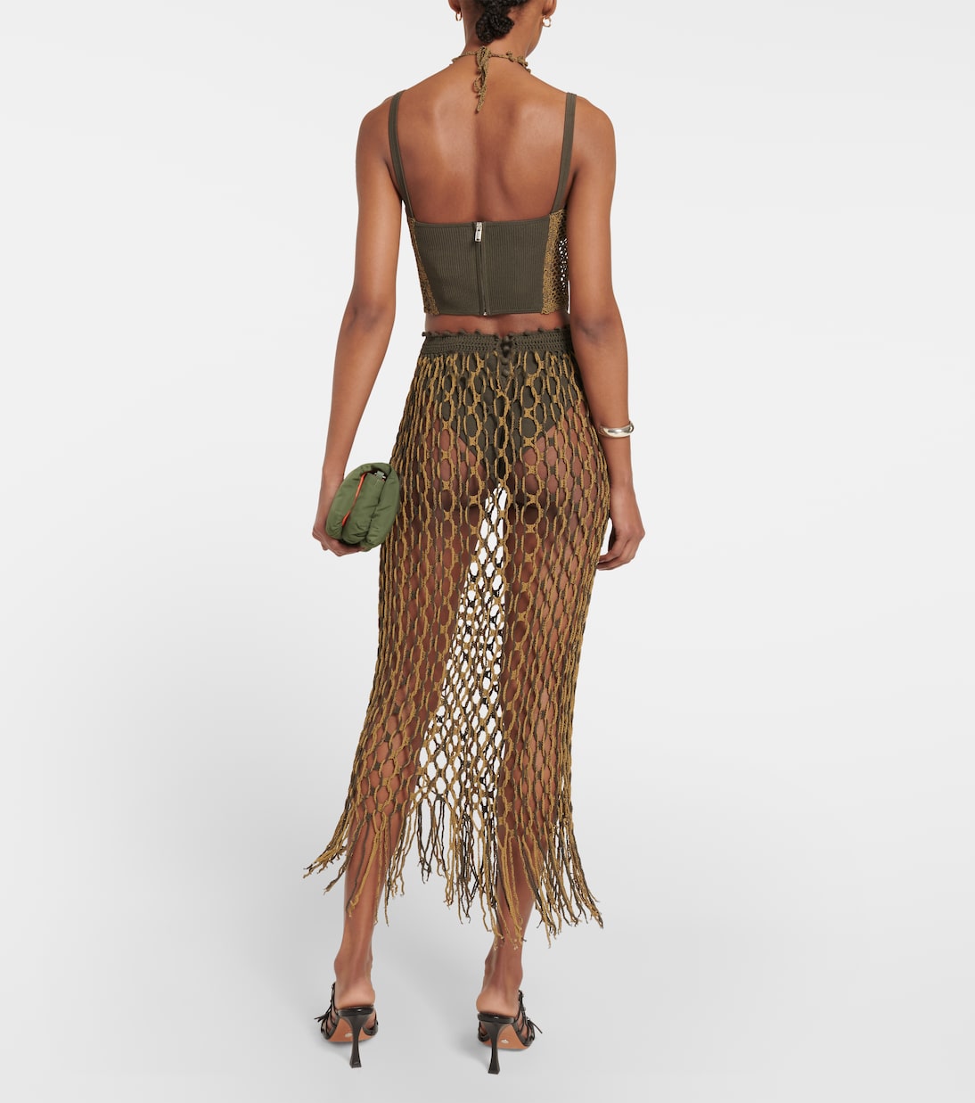 Jupe longue en crochet | Dion Lee