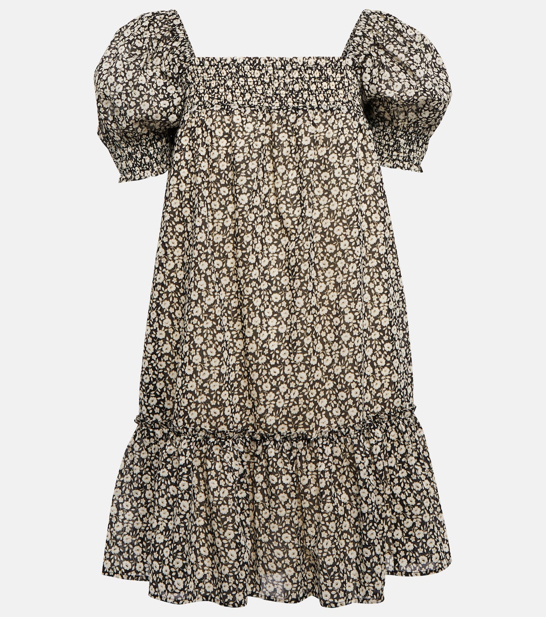 Vestido corto blusón floral | Tory Burch