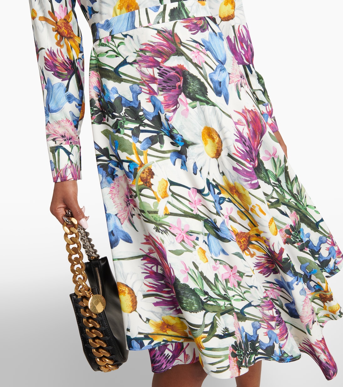 Jupe midi à fleurs | Stella McCartney