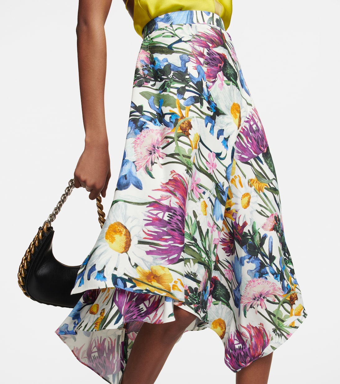 Jupe midi à fleurs | Stella McCartney
