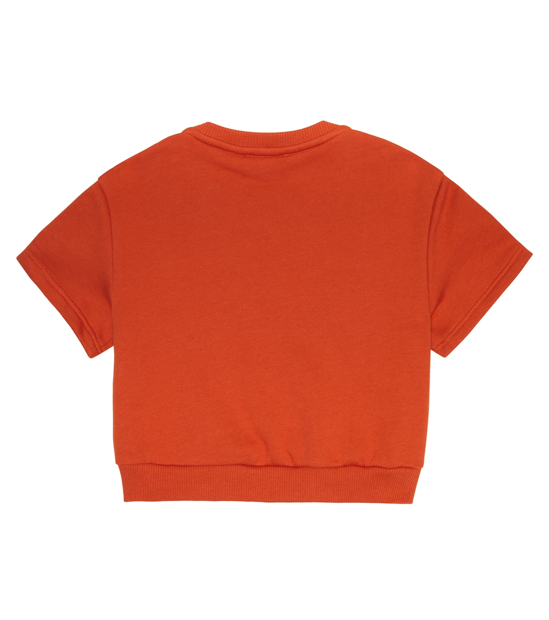 Felpa in cotone con ricamo del logo | Chloé Kids