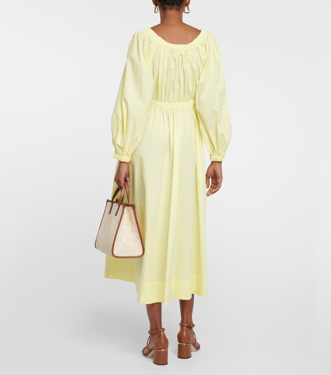 Helena gathered cotton midi dress | Ulla Johnson