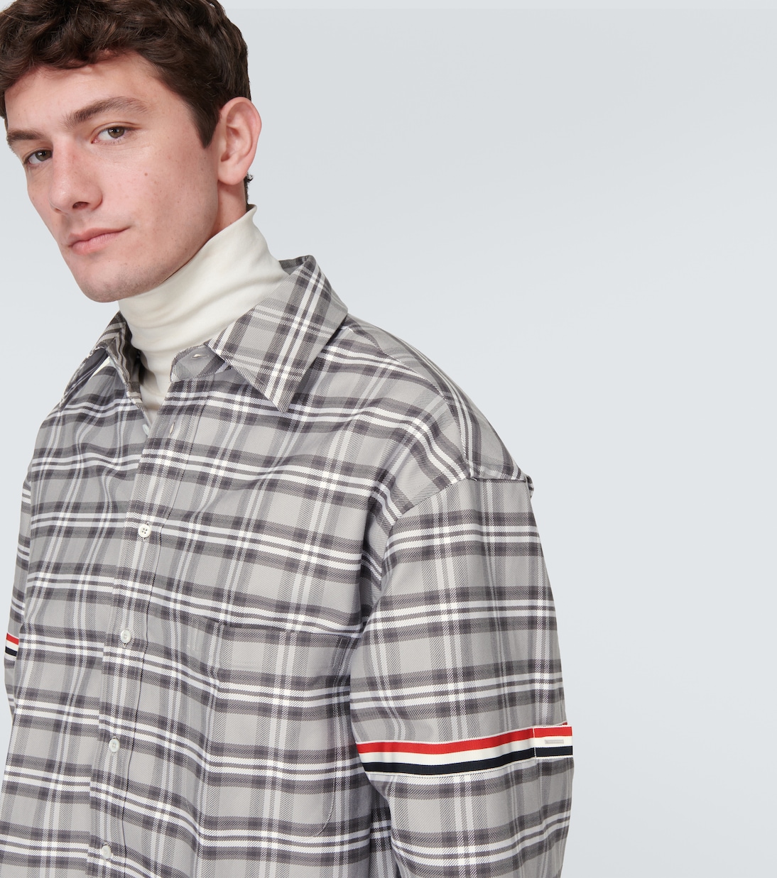 Checked cotton shirt | Thom Browne