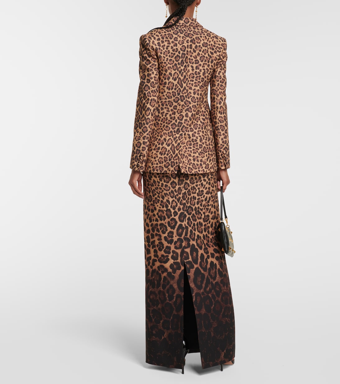Leopard-print Crêpe Couture blazer | Valentino