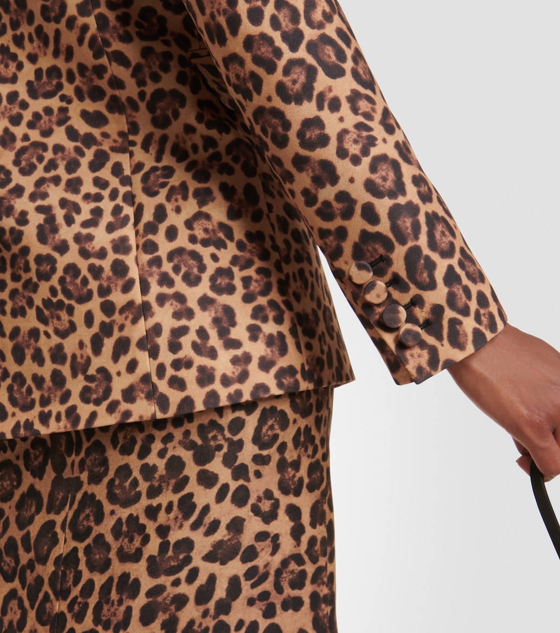 Leopard-print Crêpe Couture blazer | Valentino