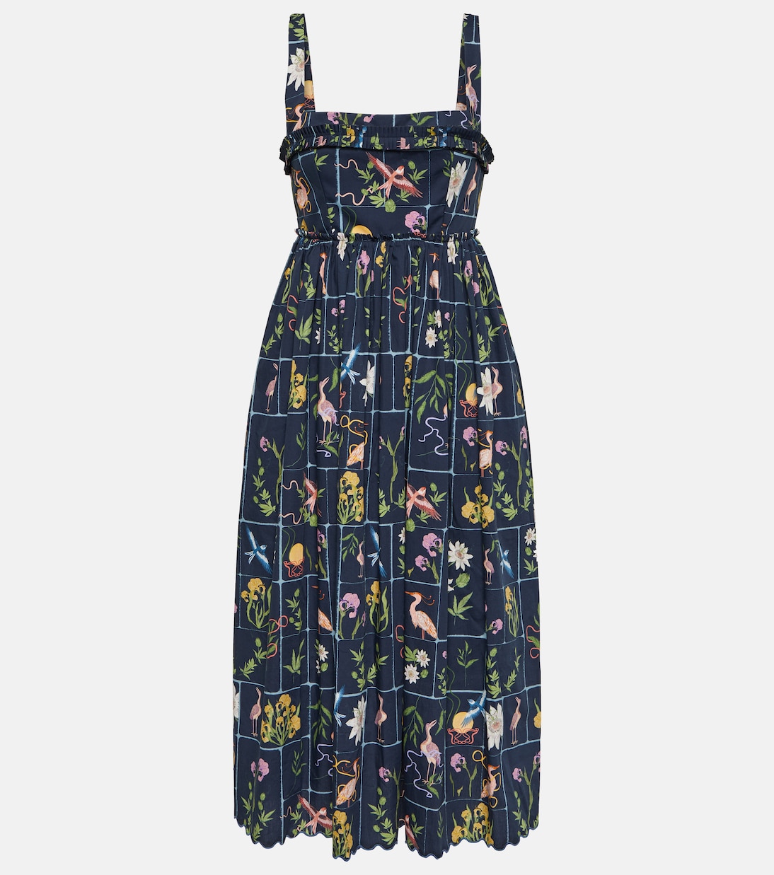 Robe midi Barbara Paraíso en coton | Agua by Agua Bendita
