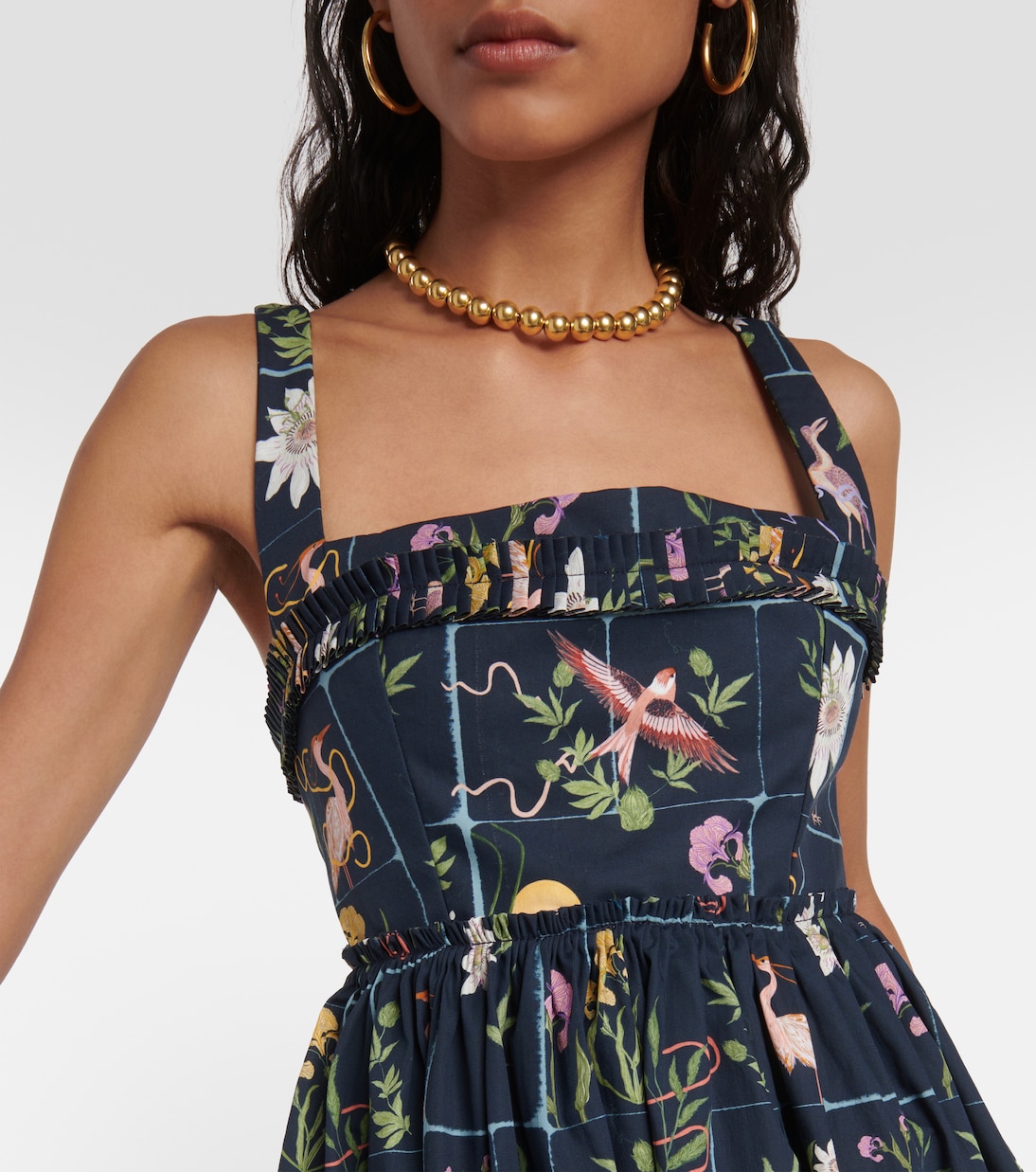 Robe midi Barbara Paraíso en coton | Agua by Agua Bendita