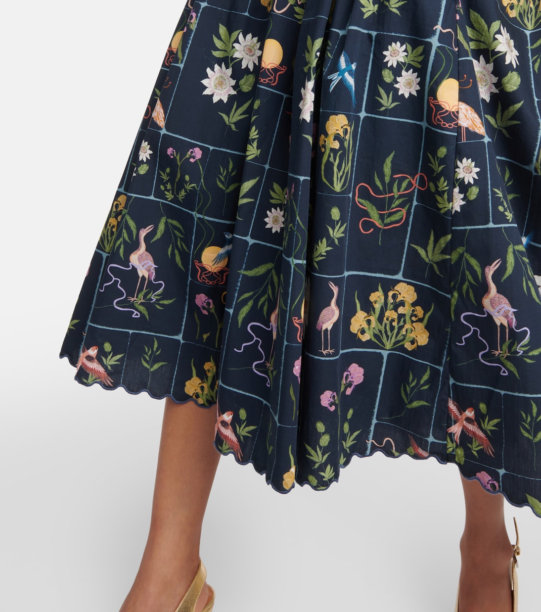 Robe midi Barbara Paraíso en coton | Agua by Agua Bendita