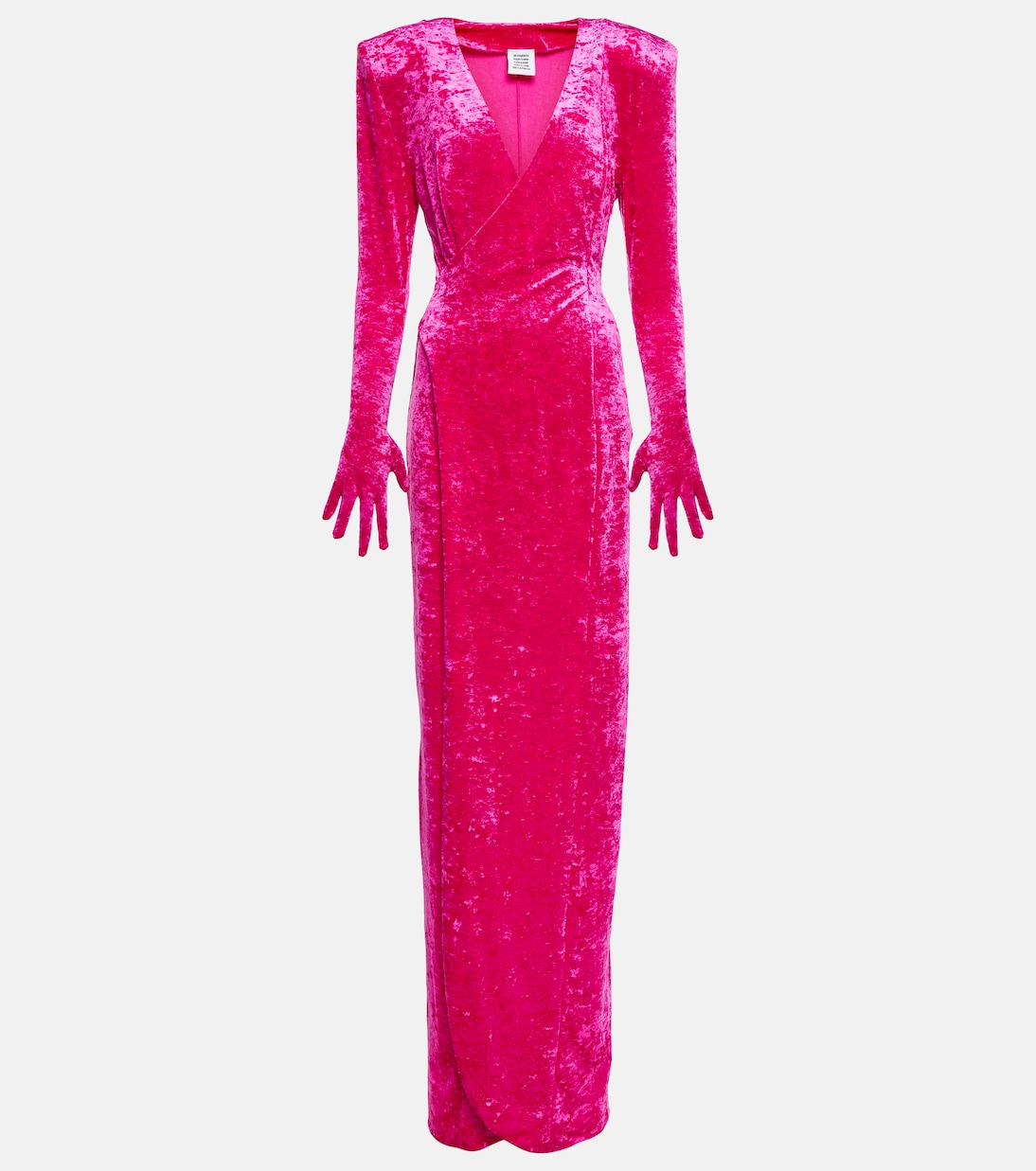 Diva gloves velvet maxi dress | Vetements