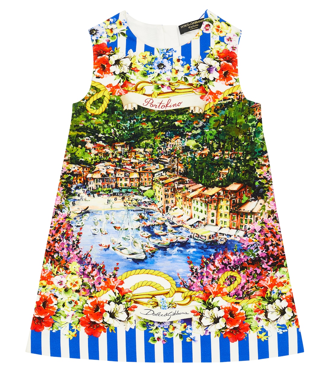 Kleid Portofino aus einem Baumwollgemisch | Dolce&Gabbana Kids